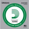 D'Addario NW080 Nickel Wound Einzelsaite - Einzelsaite für Gitarren