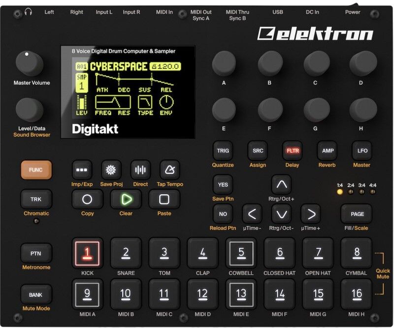 Elektron Digitakt Drum Computer Sampler