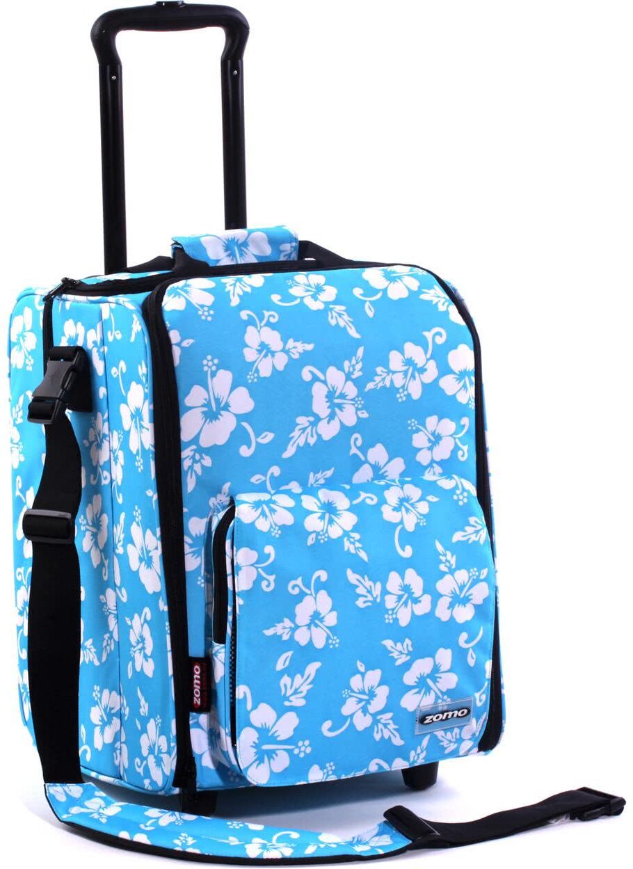 Zomo CD Trolley Premium Flower blau/schwarz