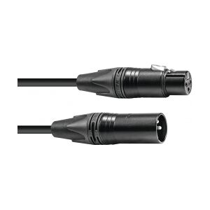 PSSO DMX cable XLR 3pin 5m bk Neutrik black connectors løftdenløsem sorte kabel