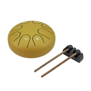 Dimavery TD-8 Steel Tongue Drum, gold TILBUD NU