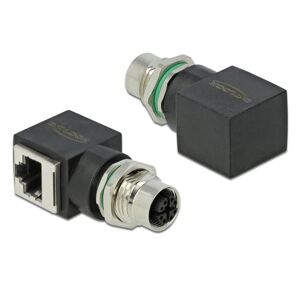 Delock Network Adapter M12 - 8 Pin X Hun Til Rj45 Jack