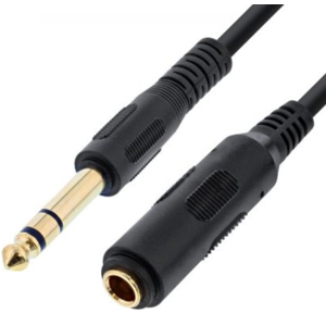 Jack 6.3 Mm Stereo Forlængerkabel - 2 M