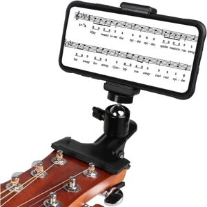 Guitar Bas Hoved Telefon Holder Live Broadcast Stand Clip Velegnet