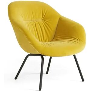 HAY AAL87 Chair H: 81 cm - Black Powder Coated Steel / Lola Yellow