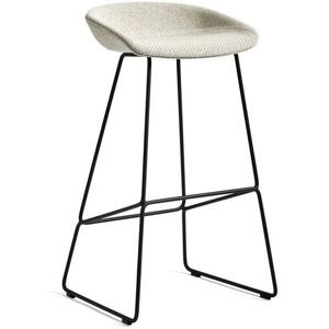 HAY AAS 39 About A Stool Full Upholstery SH: 75 cm - Black Powder Coated Steel/Coda 100