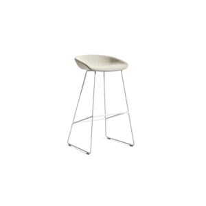HAY AAS 39 About A Stool Full Upholstery SH: 75 cm - White Powder Coated Steel/Coda 100