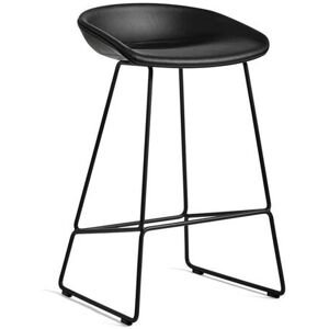 HAY AAS 39 About A Stool Full Upholstery SH: 65 cm - Black Powder Coated Steel/Sierra SI1001