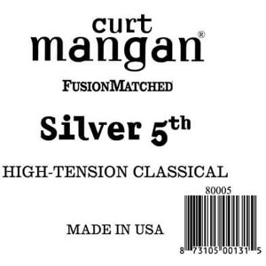 Curt Mangan 80005 løs silver-wound 5th spansk guitarstreng, high-ten