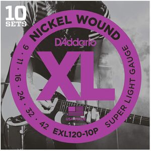 D'Addario EXL120-10P el-guitar-strenge, 009-042 (10 sæt)