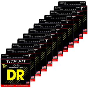 DR Strings MT-10 Tite-fit el-guitar-strenge, 010-046, 12-pack