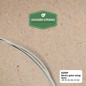 Wooden strings ELE009 el-guitar-strenge, 009-042