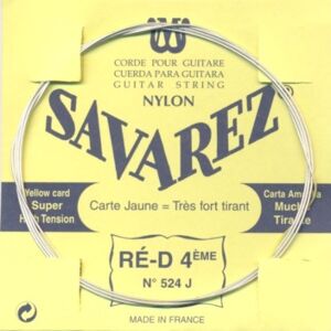 Savarez 524J D4 løs spansk guitar-streng, gul