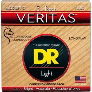 Dr Strings VTA12-3PK western-guitar-strenge, 012-054 (3 pack)