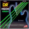 DR Strings NGB5-45 Hi-Def neon green 5-strenget bas-strenge, 045-125