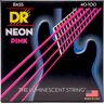 DR Strings NPB-40 Hi-Def Neon Pink bas-strenge, 040-100