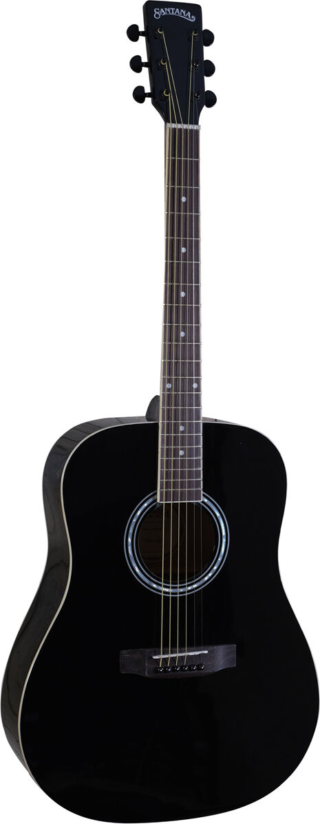 Santana LA-90-V2 BK western-guitar sort