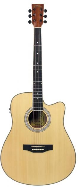 Santana LA-90EQCW-NT v2 western-guitar nature