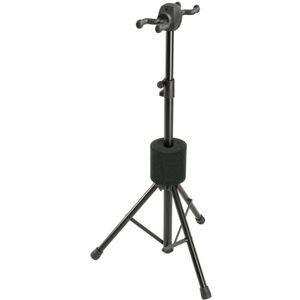 K&M ; 17620 Double Guitar Stand BK Negro