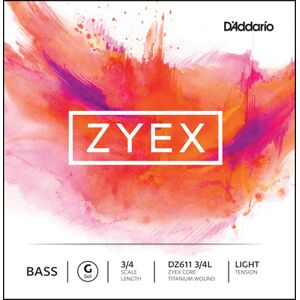 Daddario DZ611-3/4L Zyex Bass G light