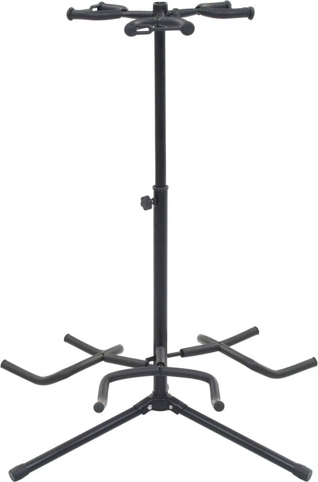 vidaXL Soporte para guitarra de acero negro