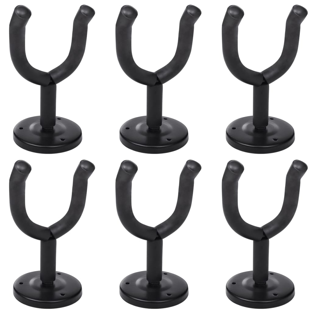 vidaXL Percha De Montaje En Pared Para Guitarra Set 6 Piezas