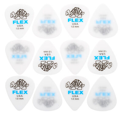 Dunlop Tortex Flex Picks 1,00 12 Blanco