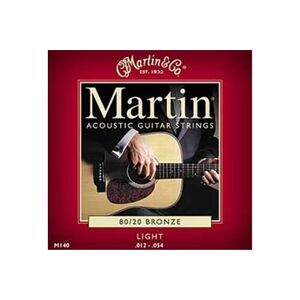 - Pack de 3 jeux de cordes guitare acoustique / folk martin m140 bronze 80/20 light 12-16-25-32-42-54 - Publicité