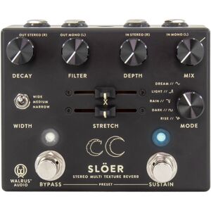 Sloër Black Stereo Ambient Reverb pédale d'effet