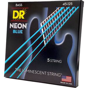 NBB5-45 Hi-Def Neon blue 45-125 jeu de 5 cordes pour basse électrique