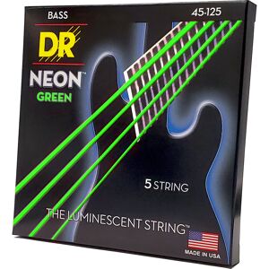 NGB5-45 Hi-Def Neon green 45-125 jeu de 5 cordes pour basse électrique