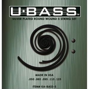 Metal Round Wound jeu de 5 cordes pour U-Bass