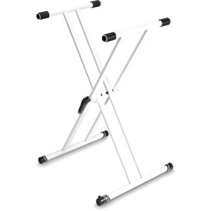 Gravity KSX 2 W - Stand pour Clavier en X, deux niveaux blanc - Porte-instruments