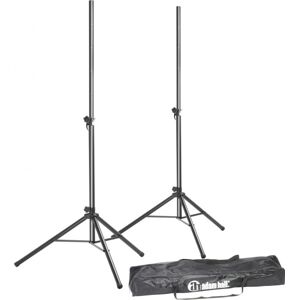 Adam Hall Stands SPS 023 SET - Set Pieds d'Enceinte avec 2 Pieds d'Enceinte et Housse - Pieds pour enceintes