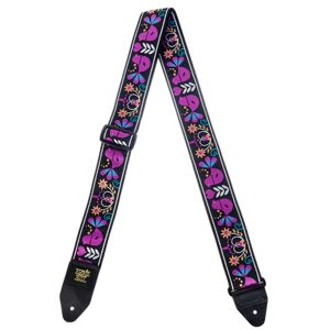 Ernie Ball E-Guitar Strap Purple Bird Purple Bird Lupin Jacquard