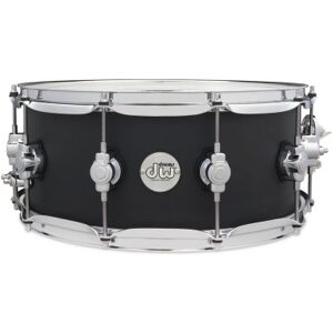 Dw Drum Workshop Futs bois/ CAISSE CLAIRE DESIGN SERIES BLACK SATIN 14X6 - Publicité