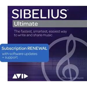 Avid Logiciels de Partitions/ SIBELIUS ULTIMATE 1-YEAR RENEWAL