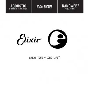 Elixir Cordes folk à l'unité/ CORDES NANOWEB BRONZE 80/20 REASSORT FILE 70 - Publicité