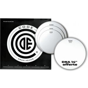 Code Drum Head Pack de peaux/ TOM PACK SIGNAL SMOOTH STANDARD + CC 14 DNA SABLEE