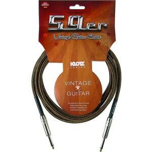 Klotz Cables jack / instrument/ JACK GUITARE 59 VINTAGE NOIR / JAUNE 6 M