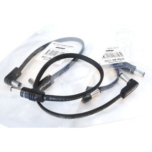 Câbles pour pédales/ CABLE D'ALIMENTATION PLAT DC1 38CM COUDE/COUDE