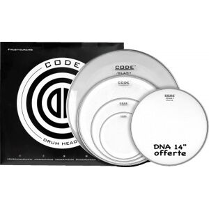 Code Drum Head Pack de peaux/ FULL PACK GENERATOR CLEAR 10/12/16/22 + 14 DNA SABLEE