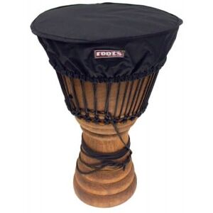 Roots Percussion housses - etuis djembes/ HOUSSE DELUXE PROTECTION PEAU DJEMBE 35-38 CM NYLON - NOIR