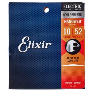 Elixir 12077 Nanoweb Corde Per Chitarra Elettrica Leggere/pesanti 10-52 Confezioni Da 1-3