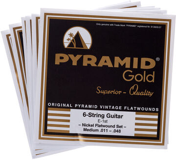 Pyramid Gold Flatwound 011-048