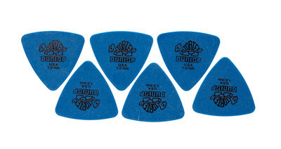 Dunlop Tortex Triangle 1,00 6 Pack Blue