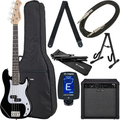 Hamaril Bassguitar Set 1 nero lucido