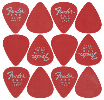 Fender 351 Dura-Tone Picks FRD Fiesta Red