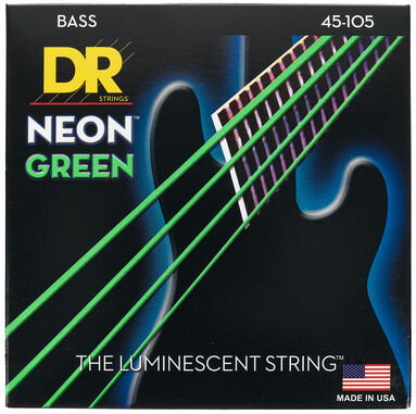 DR Strings NGB-45 HiDef Neon Green Saiten für E-Bass