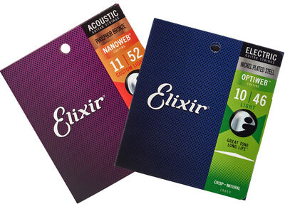 Elixir Acoustic/E-Guitar Bundle